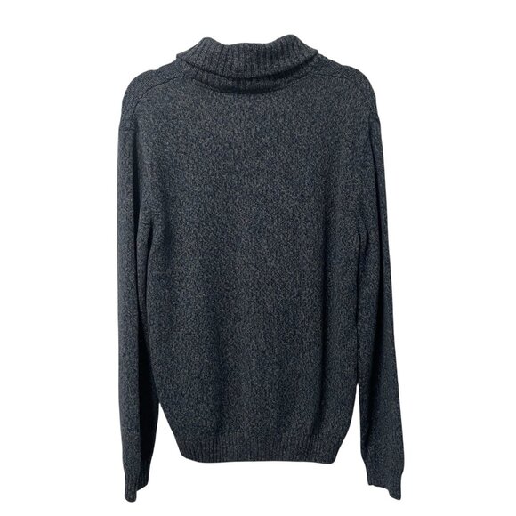 MARC ANTHONY PULLOVER SWEATER SHAWL COLLAR KNIT MENS XL BLUE BUSINESS CASUAL - Picture 2 of 9